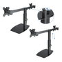 TooQ Soporte de Sobremesa para 2 Monitores 17''-27'' Negro